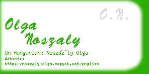 olga noszaly business card